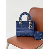 Lady D-lite Medium Bag in 2021 New Color Navy (24cm)