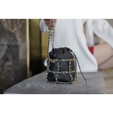 2021 New Drawstring chain bucket bag (15cm)