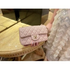 Chanle Lambskin Classic Flap with Light Pink & Golden Hardware (25cm)