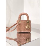 Super Micro Lady Dion Bag (Rose Pink, 12cm)