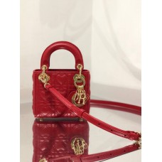 Super Micro Lady Dion AMOUR Bag (Red, 12cm)