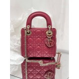 Mini Cannage Lady Dion Bag with New Style Hardware (17CM)