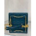 Di☼r Caro Chain Bag in Dark Blue(20cm)