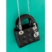 MINI CANNAGE LAMBSKIN LADY DION BAG(SLIVER HARDWARE)(17CM)