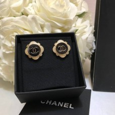 Ch@nel Flower Ear Studs