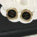 Ch@nel Flower Ear Studs