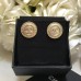 Ch@nel Vintage gold coin Ear Studs