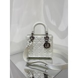 Lady Dion My ABCDion Bag with Lambskin(White, 20CM)