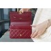 CHANLE 2021 NEW WOC (WINE RED, GOLDEN HARDWARE, 20CM)