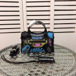 B@lenciaga Graffiti Classic City Handbag (3 Sizes)