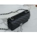  Chanle Classic Flap Lambskin (Black,Sliver, 20cm)
