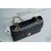 Chanle Classic Flap Lambskin (Black,Golden, 20cm/23cm)