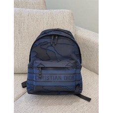 Dion Backpack with Camouflage Embroidery (Navy Blue, 41CM)