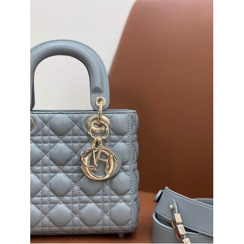 A Lady Dion My ABCDion Azure Bag with Lambskin(20CM) 