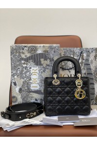 A Lady Dion My ABCDion Bag with Cannage Lambskin(20CM)