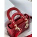 Lady Dion My ABCDion Bag with Cannage Patent (Cherry Red, 20CM)