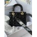 Lady Dion My ABCDion Bag with Cannage Patent (Black, 20CM)