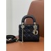 Mini Cannage Lambskin Lady Dion Bag (Black, 17CM)