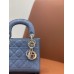 Mini Cannage Patent Calfskin Lady Dion Bag (17CM)