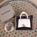 [WHITE] B@lenciaga Super Mini Hourglass Bag ( 3 Sizes)