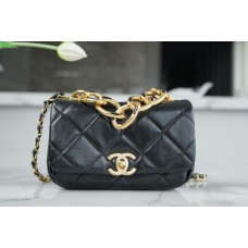 Advanced Handcraft Workshop Thick Chain Flap Bag (Mini/17cm)