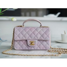 [TOP QUALITY] 2022 NEW SS CF HANDBAG WITH HANDLE(20CM)