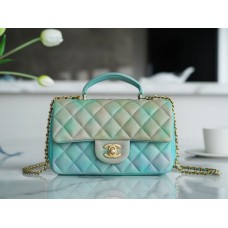 [TOP QUALITY] 2022 NEW SS CF HANDBAG WITH HANDLE(20CM)