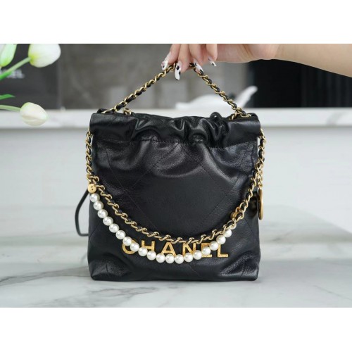 Chanel 23S 22Mini bag with Pearl Chain (20cm)