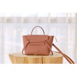 MICRO BELT BAG IN GRAINED CALFSKIN(New Pink 24CM)