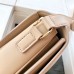 Triomphe Medium Bag in Calfskin Leather (Off-White 23cm)