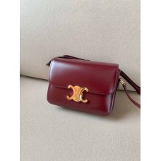 Triomphe Teen Bag in Calfskin Leather (18.5cm)