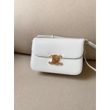 Triomphe Teen Bag in Calfskin Leather (23cm)