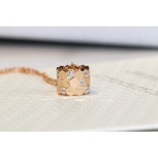 CHUMET Honeycomb Necklace Plated Thick Gold