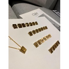 CELIN* LETTER NECKLACE Brass Material