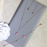 [TOP QUALITY] QE*LIN WULU NECKLACE AND BRACELET (PINK)