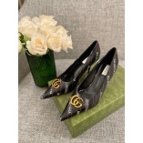 GG AND BC HIGH HEEL SHOES with Leather Lambskin Bottom (10CM)