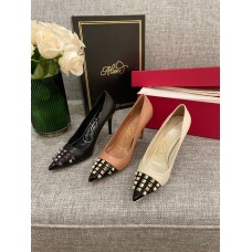 VALENTI  HIGH HEEL SHOES with Leather Lambskin Bottom (10CM)