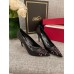 VALENTI  HIGH HEEL SHOES with Leather Lambskin Bottom (10CM)