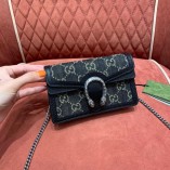 GG Denim Dionysus Bag ( 16.5cm )