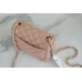 [TOP QUALITY] Chanle Classic Flap Lambskin (Rose Pink ,Golden, 17cm/20cm)