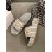 DION 2022 SANDALS WITH LEATHER BOTTOM