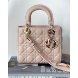 A LADY DION MY ABCDION LIGHT PINK BAG WITH LAMBSKIN(20CM)