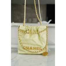 Chanel 23S 22Mini bag Light Yellow (20cm)