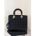 SUPER LARGE CANNAGE PATENT CALFSKIN LADY DION BAG