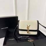 YSI SOLFERINO SATCHEL IN BOX SAINT LAURENT LEATHER(19CM/23CM)