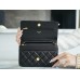 2022 New Chanle CF Lambskin WOC (Black,Gold, 19cm)