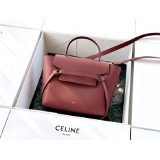 C*LIN* MICRO BELT BAG IN GRAINED CALFSKIN(24CM)