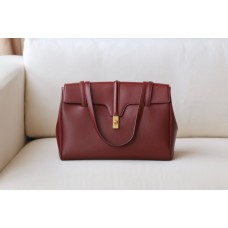 C*LIN* LARGE SOFT 16 BAG IN SUPPLE GRAINED CALFSKIN(38CM)