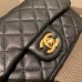 Chanle Mini Classic Flap Gold-Tone Lambskin (Black,20cm)