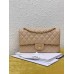 Chanle Classic Flap Lambskin (Apricot,Golden, 25cm)